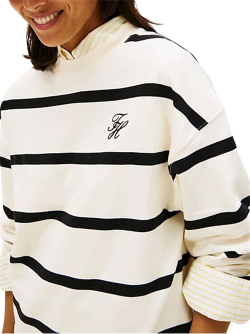 Felpa a righe girocollo Tommy Hilfiger | WW0WW484310AB